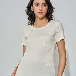 Honey By Pantaloons Off White Regular Fit Printed T-Shirt-picture-23