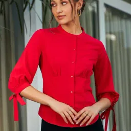 KASSUALLY Red Regular Fit Shirt-picture-22