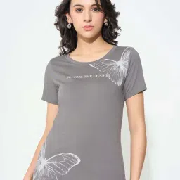 Honey By Pantaloons Grey Regular Fit Printed T-Shirt-picture-13