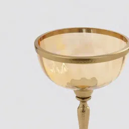 Pure Home and Living Amber Glass Decorative Bowls image 5