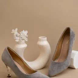 Shezone  Women's Grey Stiletto Pumps-picture-38
