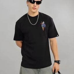 KAIDO Graphic Printed Drop-Shoulder Sleeves Oversized Cotton T-shirt-picture-14