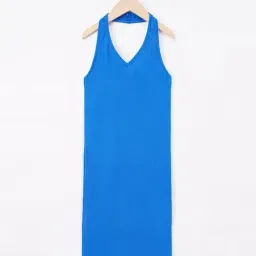 Edheads Kids Blue Cotton Regular Fit Dress-image-65