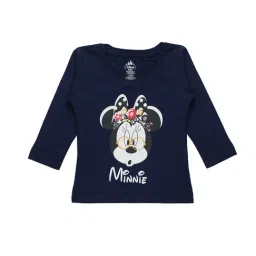Bodycare Kids Navy Minnie Print Full Sleeves T-Shirt-image-63