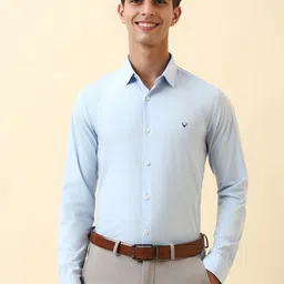 Allen Solly Men Slim Fit Solid Spread Collar Formal Shirt-picture-32