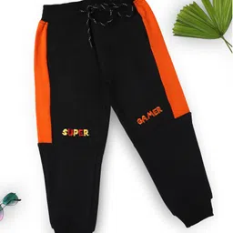 Nino Togs Super Gamer Placement Embroidered Side Panel Taped Joggers - Black-picture-22