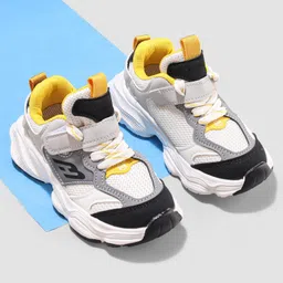 Oh! Pair Sneaker Shoes with Velcro Closure - Yellow-picture-27