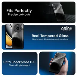 QRIOH Unisex Realme P3 5G Quirky Shockproof Glass Back Case image 3