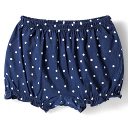 Honeyhap 100% Premium Cotton Knit Bloomers With Bio Finish Polka Dots Print Pack Of 5 - High Risk Red Bright White & Fandango Pink image 2