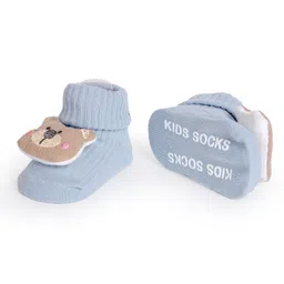 Kicks & Crawl Pack Of 2Cuddle Puff Socks - Grey image 4