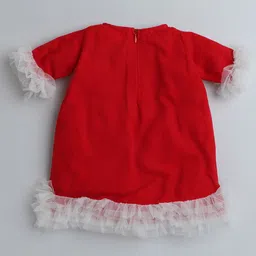 MANY FROCKS & Flutter Sleeve Crepe A-Line Dress image 2