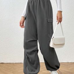 Next One Women Smart Baggy Fit Parachute Trousers-picture-27