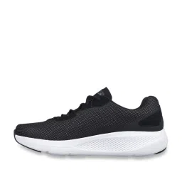 Skechers Men's GO RUN ELEVATE Black White Running Shoes image 3