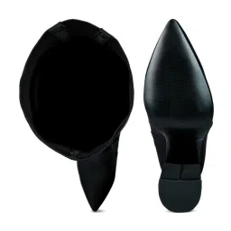 London Rag Women's Black Casual Booties image 3