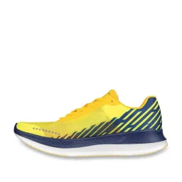 Skechers Men's GO RUN RAZOR EXCESS Yellow Navy Casual Sneakers image 3