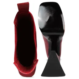 London Rag Women's Burgundy Chelsea Boots image 3