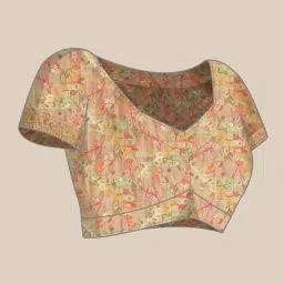 Mohey Green Woven Saree With Unstitched Blouse image 5