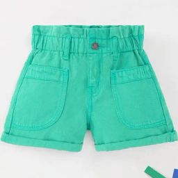 Ed-a-Mamma Kids Green Cotton Regular Fit Shorts-picture-24