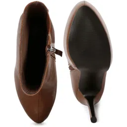 London Rag Women's Tan Stiletto Booties image 3