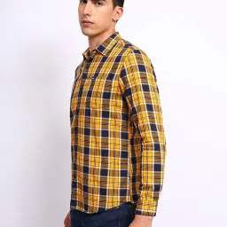 Lee Yellow Slim Fit Check Shirt image 3