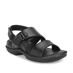Hitz Men's Black Back Strap Sandals image 3