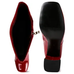 London Rag Women's Burgundy Casual Booties image 3