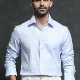 Rare Rabbit Blue Regular Fit Checks Shirt image 1