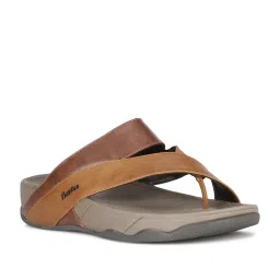 Bata Men's ENERGY Brown Toe Ring Sandals image 1