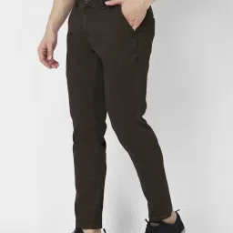 Spykar Brown Cotton Slim Fit Jeans image 3