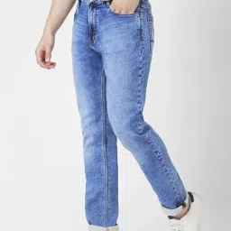 Spykar Light Blue Cotton Comfort Fit Jeans image 3