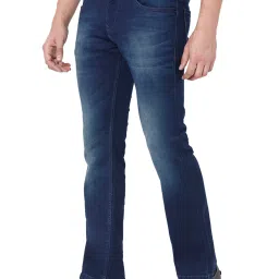 Mufti Blue Lightly Washed Regular Fit Jeans image 3