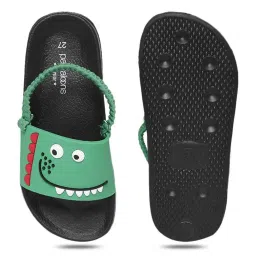Pantaloons Junior Green & Black Back Strap Sandals image 3