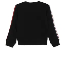 U.S. Polo Assn. Kids Black Solid Full Sleeves Sweatshirt image 2