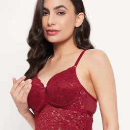 Clovia Maroon Bralette Bra image 3