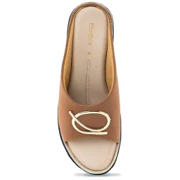 Khadim Women's Brown Casual Wedges image 3