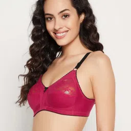 Clovia Pink Cotton T-Shirt Bra image 3