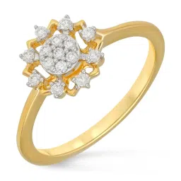 Malabar Gold and Diamonds 18k IGI Certified Diamond Yellow Gold Ring for Women image 1
