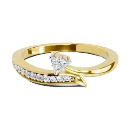 Sparkles Lab Grown Diamond 14k (585) Yellow Gold Ring for Women-picture-32