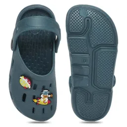 Pantaloons Junior Teal Blue Back Strap Clogs image 3