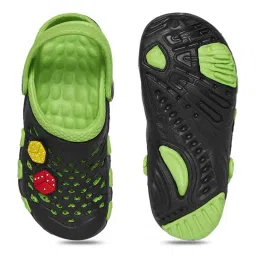 Pantaloons Junior Green & Black Back Strap Clogs image 3