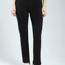 monte carlo Rock.It Black Cotton Blend Solid Trackpants image 1