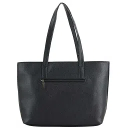 Toteteca Black Solid Medium Tote Handbag image 3