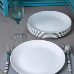 SONAKI White Bone China Dinner Plates - Set of 6-picture-17