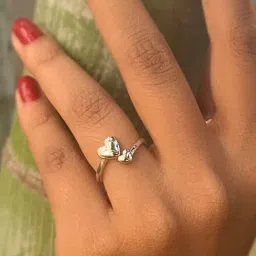 Ornate Jewels 92.5 Sterling Silver Heart to Heart Ring for Women-picture-27