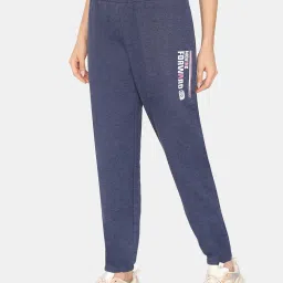 Rosaline by Zivame Blue Printed Joggers image 3