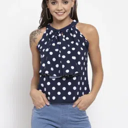Global Republic Navy Printed Top-image-27