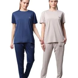 Vimal Jonney Multicolored Regular Fit T-Shirt With Trackpants (Pack Of 2)-picture-26