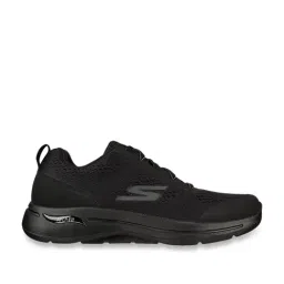 Skechers Men's GO WALK ARCH FIT-IDYLLIC Black Walking Shoes-picture-11