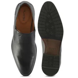 Ruosh Men's Black Formal Loafers image 3
