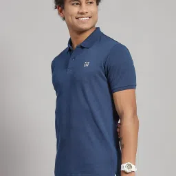 Rock.It Navy Blue Smart Fit Polo T-Shirt image 3